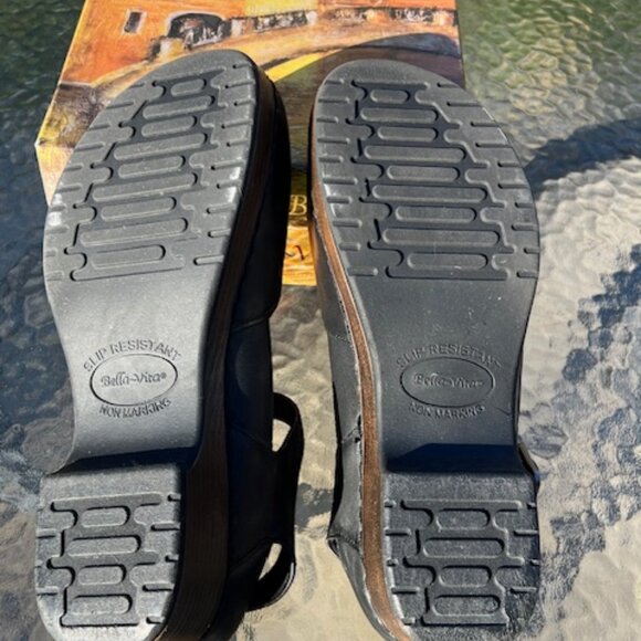 Bella Vita Jaycina Contemporary Clog Black Leather 9WW - Picture 6 of 7